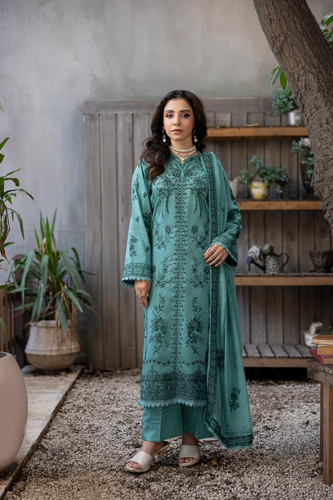 D-2315| 3 Pcs Saffron Embriodered Viscose Collection