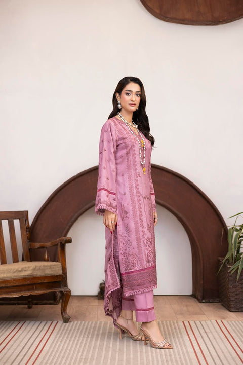 D-2430| 3 Pcs Embriodered Viscose Collection