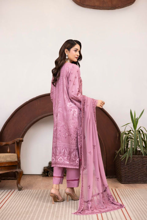 D-2430| 3 Pcs Embriodered Viscose Collection