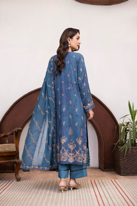 D-2431| 3 Pcs Embriodered Viscose Collection