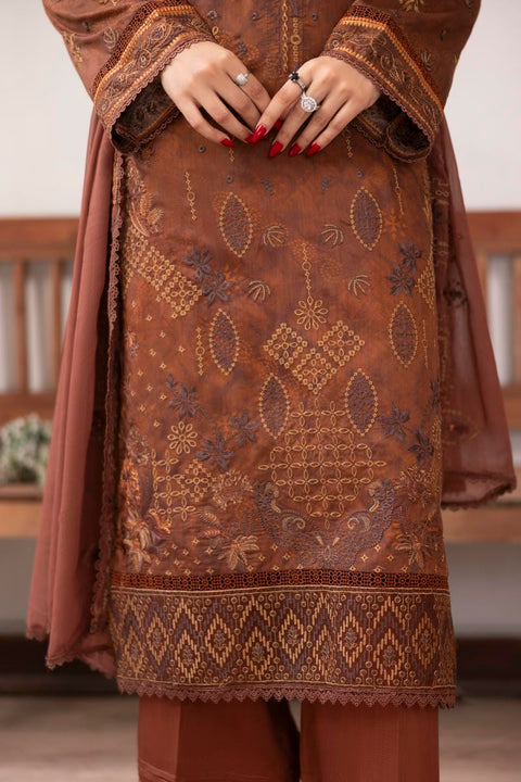 D-2432| 3 Pcs Embriodered Viscose Collection