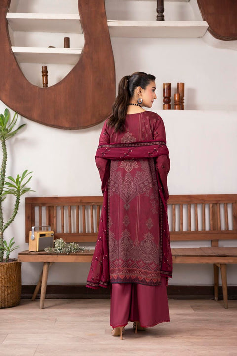 D-2435| 3 Pcs Embriodered Viscose Collection