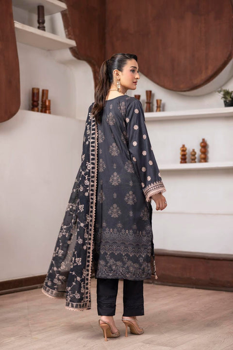 D-2436| 3 Pcs Embriodered Viscose Collection