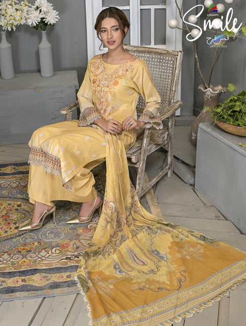 Smile Qos e Qaza Lawn (Unstitched)