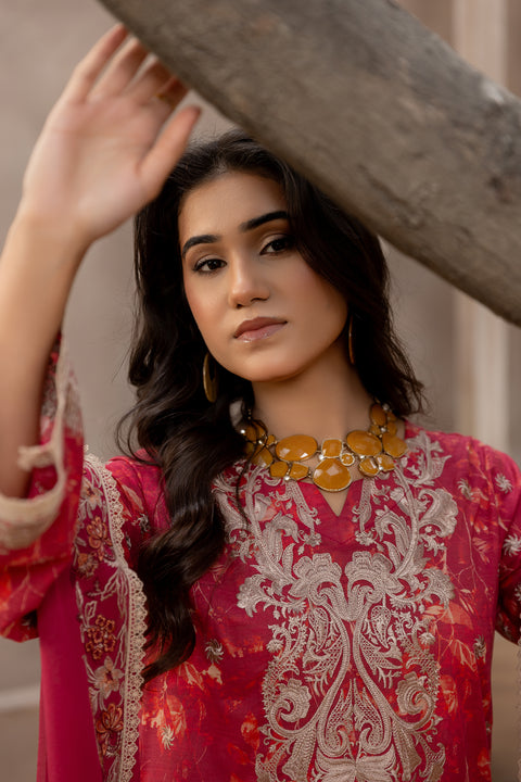 D-2101 |3-Piece  Luxury Lawn Collection.