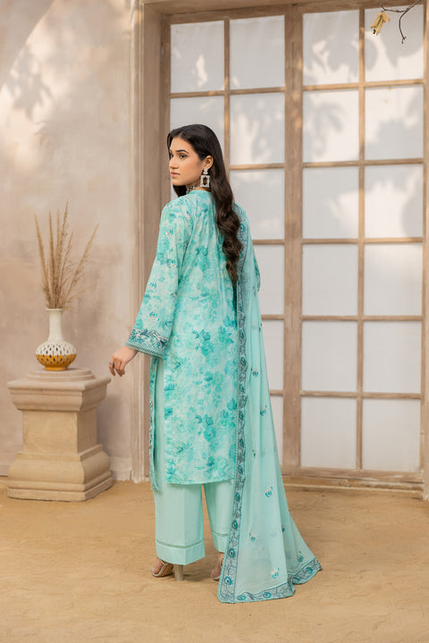 D-2102 |3-Piece  Luxury Lawn Collection.