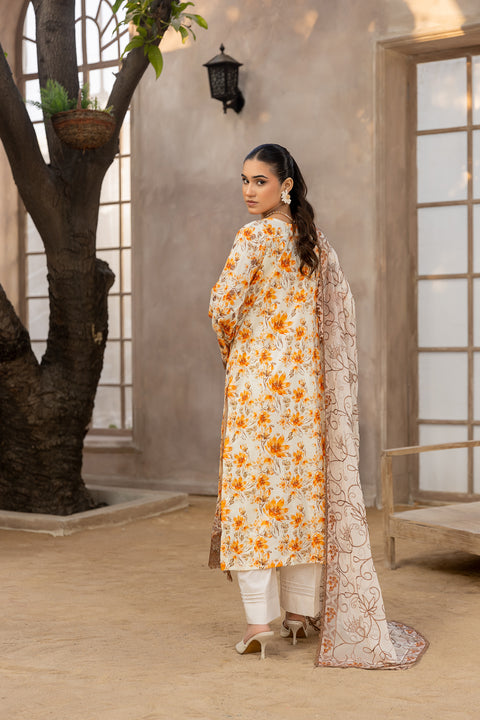 D-2107 |3-Piece Luxury Lawn Collection.