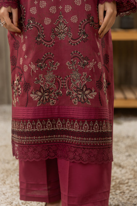 D-2128|3-Piece Embroidered Lawn Collection