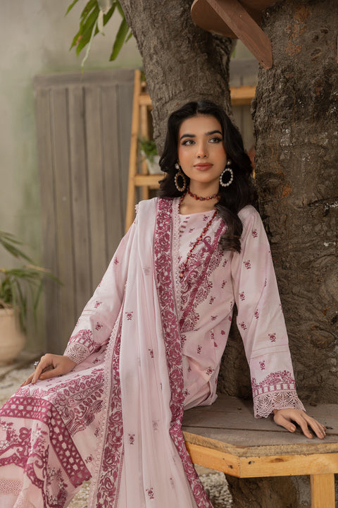 D-2120|3-Piece Embroidered Lawn Collection