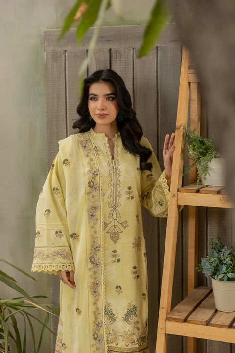 D-2121|3-Piece Embroidered Lawn Collection