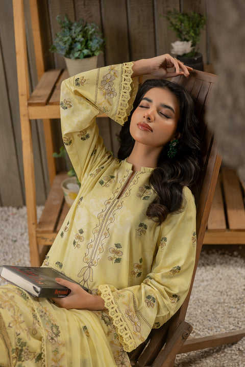 D-2121|3-Piece Embroidered Lawn Collection