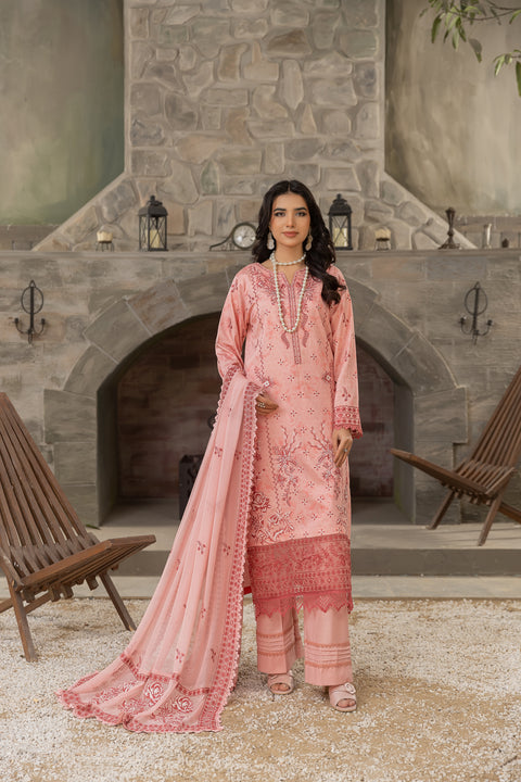 D-2123|3-Piece Embroidered Lawn Collection
