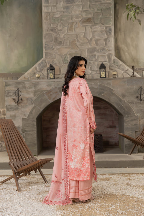 D-2123|3-Piece Embroidered Lawn Collection