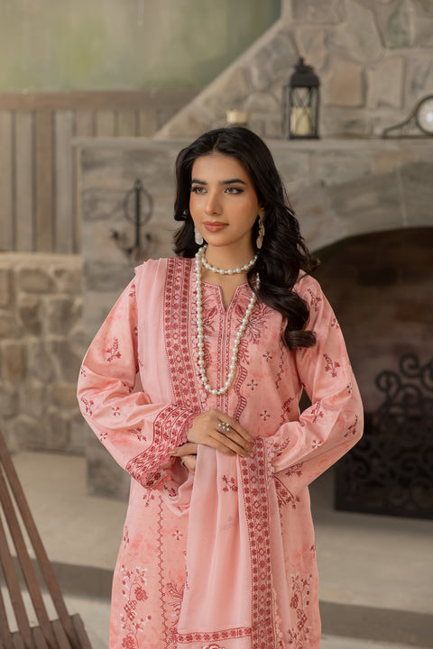 D-2123|3-Piece Embroidered Lawn Collection