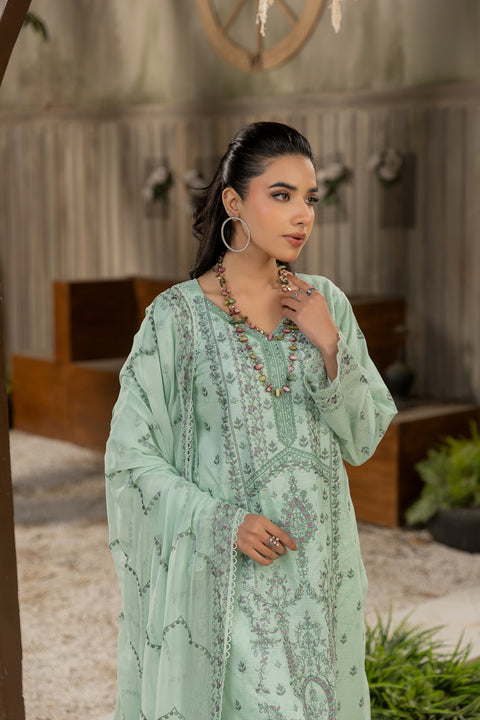 D-2119|3-Piece Embroidered Lawn Collection