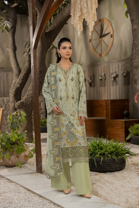 D-2127|3-Piece Emb Lawn Collection