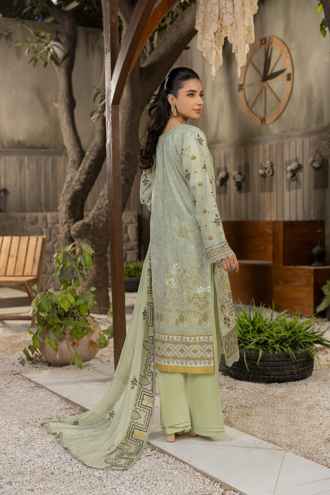 D-2127|3-Piece Emb Lawn Collection