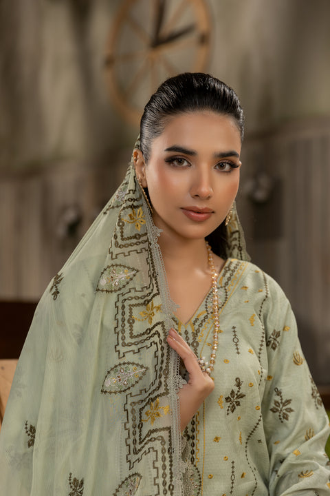 D-2127|3-Piece Emb Lawn Collection