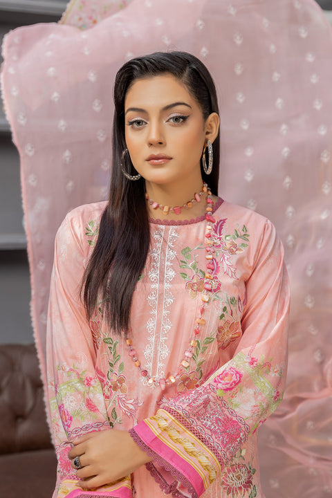 D-2143|3-Piece Embroidered Lawn Collection