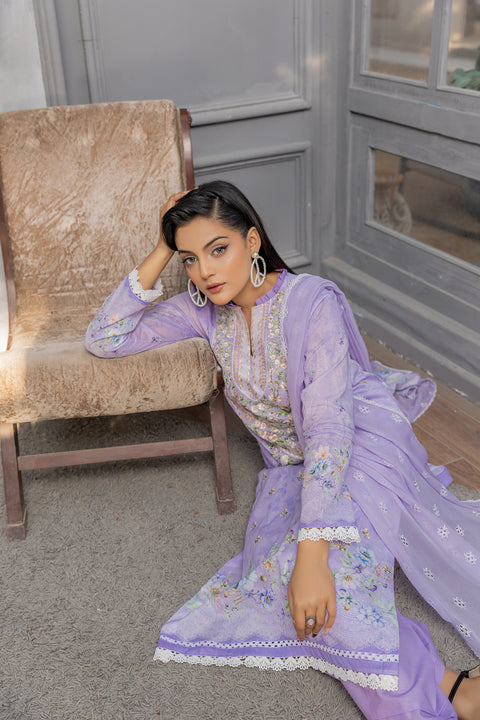 D-2145|3-Piece Embroidered Lawn Collection