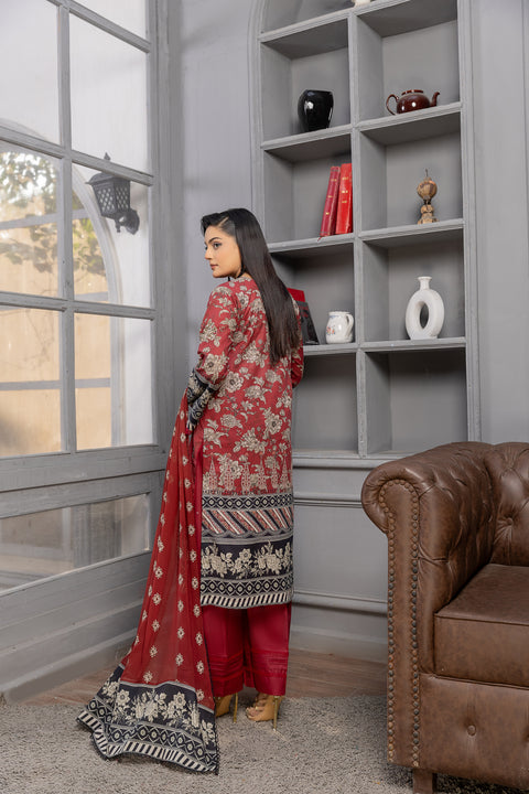 D-2146|3-Piece Embroidered Lawn Collection