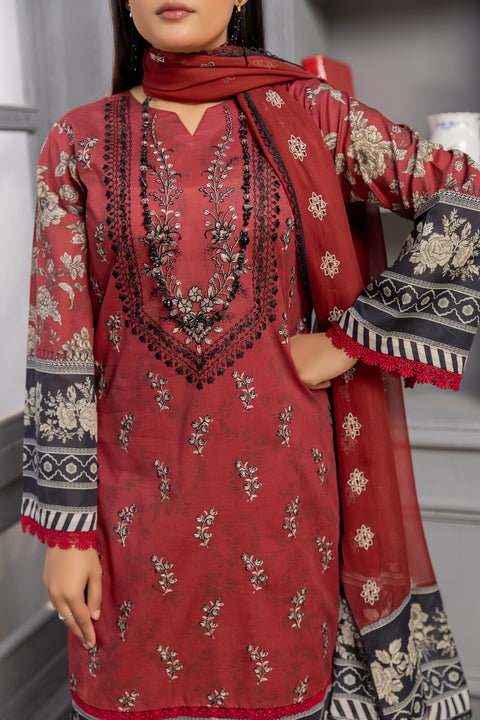 D-2146|3-Piece Embroidered Lawn Collection