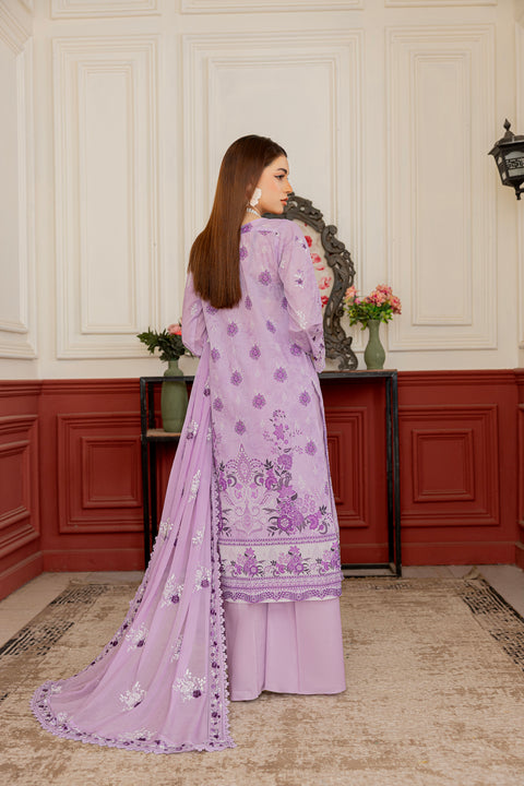 D-2300 | 3 Pcs Embroidered  Lawn Collection