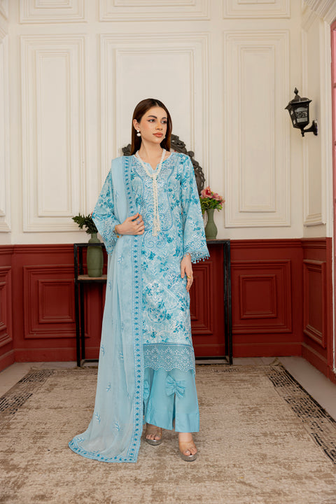 D-2301 | 3 Pcs Embroidered Collection