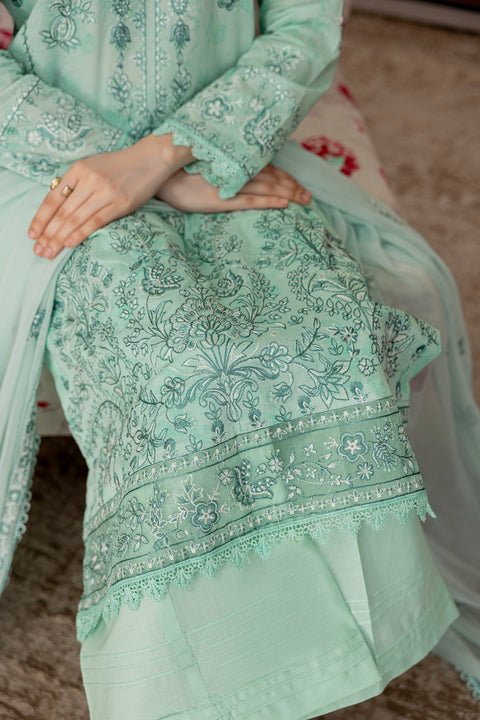 D-2302 | 3 Pcs Embriodered  Lawn Collection