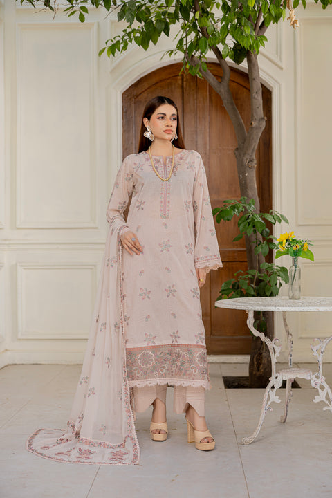 D-2304 | 3 Pcs Embroidered Lawn Collection