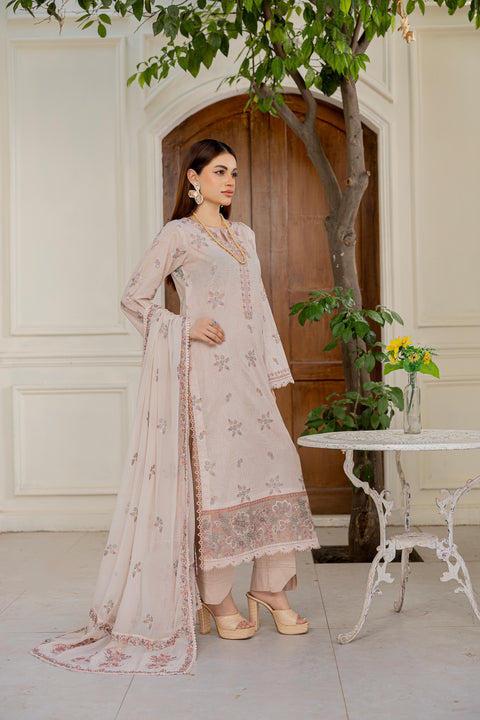 D-2304 | 3 Pcs Embroidered Lawn Collection