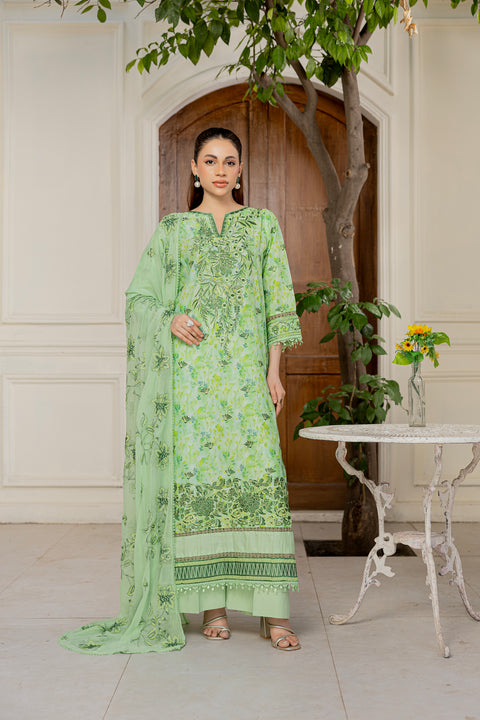 D-2305 | 3 Pcs Embroidered Lawn Collection