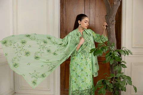 D-2305 | 3 Pcs Embroidered Lawn Collection