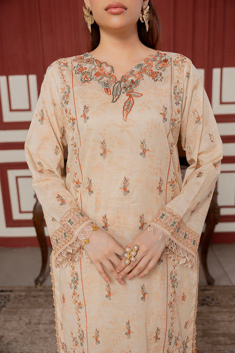 D-2308 | 3 Pcs Embroidered Lawn Collection