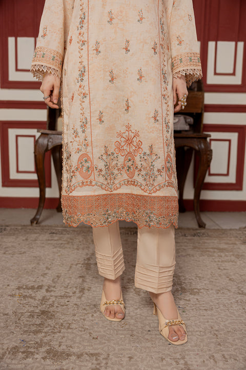 D-2308 | 3 Pcs Embroidered Lawn Collection