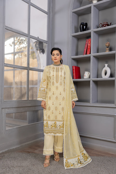 D-2147|3-Piece Embroidered Lawn Collection