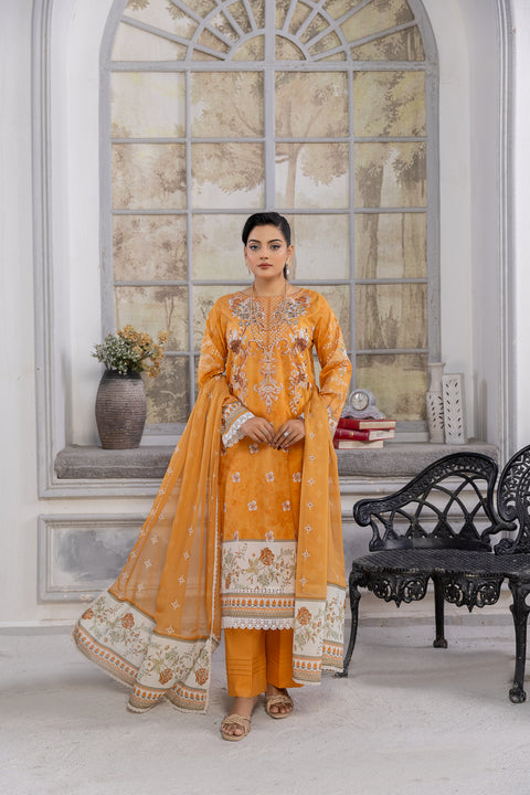 D-2148|3-Piece Embroidered Lawn Collection
