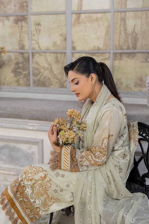D-2150|3-Piece Embroidered Lawn Collection