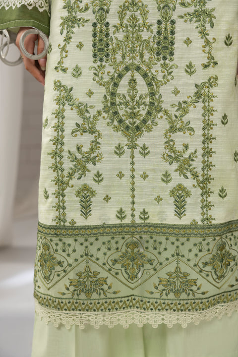 D-2263 | 3 Pcs Embroidered Lawn