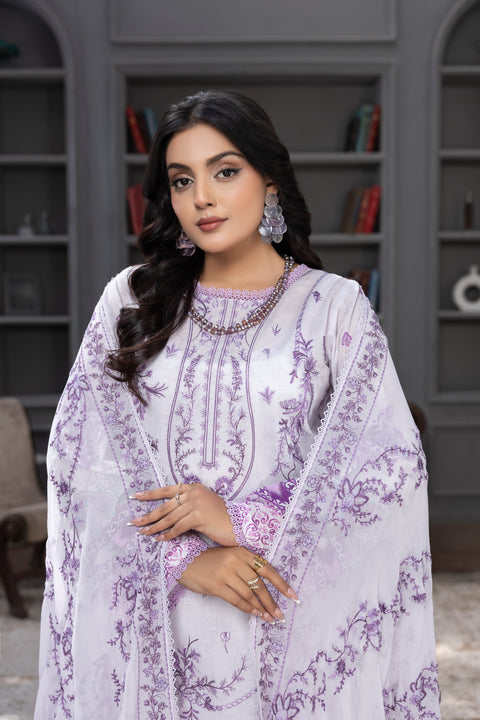 D-2269 | 3 Pcs Embroidered Lawn