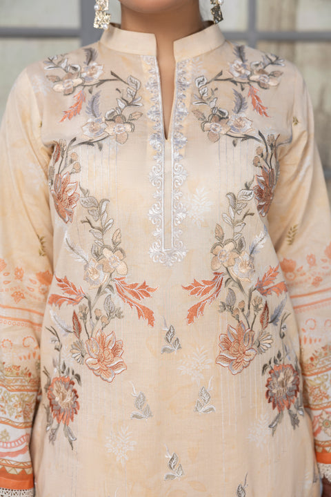 D-2276 | 3 Pcs Enmbroidered lawn