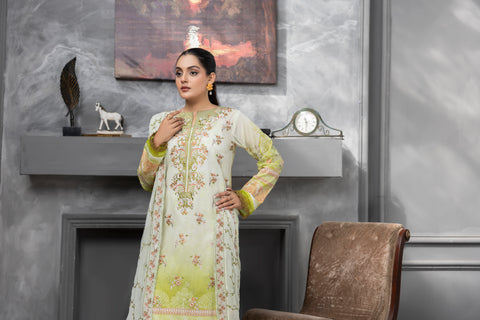 DD-2277 | 3 Pcs Embroidered Lawn