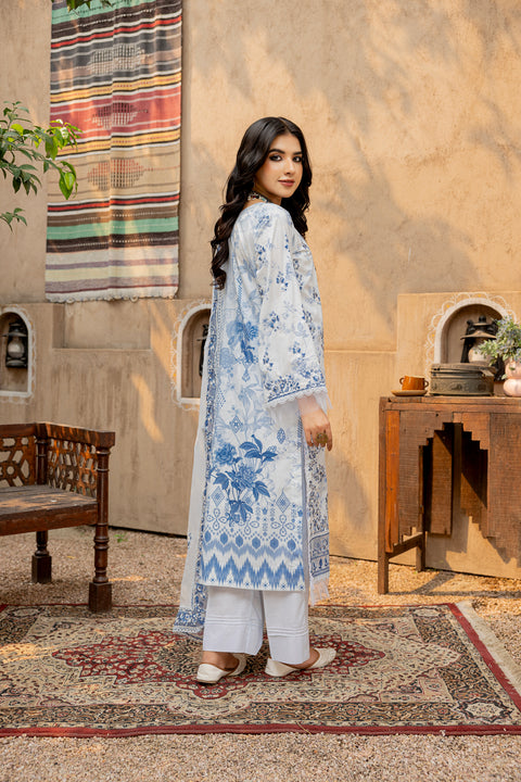 D-2293 | 3 Pcs Embroidered Lawn Collection