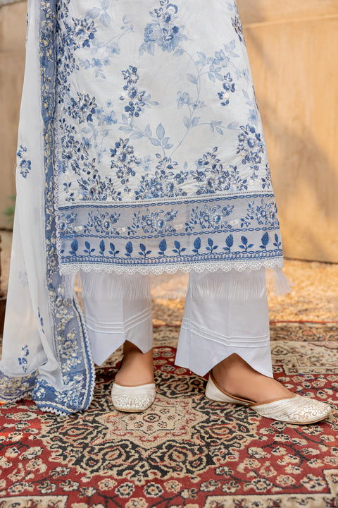 D-2293 | 3 Pcs Embroidered Lawn Collection