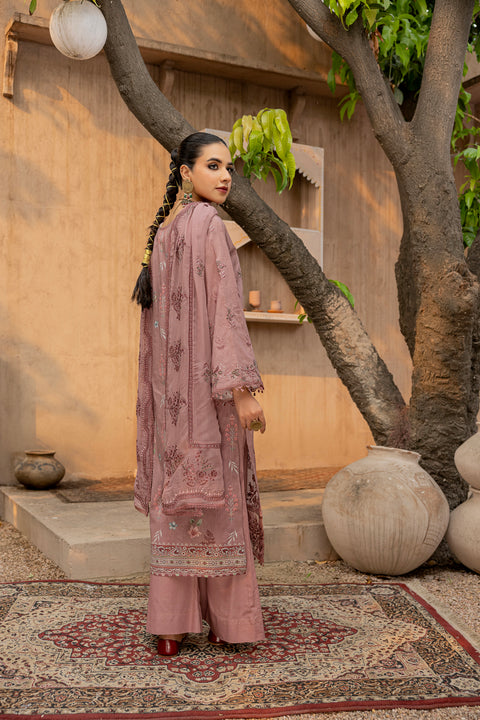 D-2295 | 3 Pcs Embroidered Lawn Collection