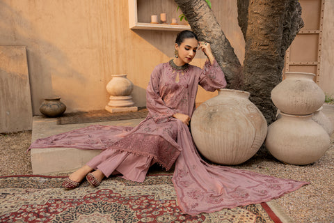 D-2295 | 3 Pcs Embroidered Lawn Collection