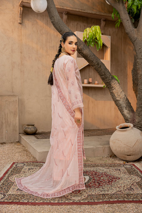 D-2298 | 3 Pcs Embroidered Lawn Collection