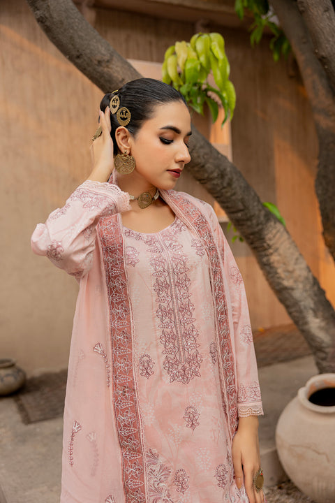 D-2298 | 3 Pcs Embroidered Lawn Collection