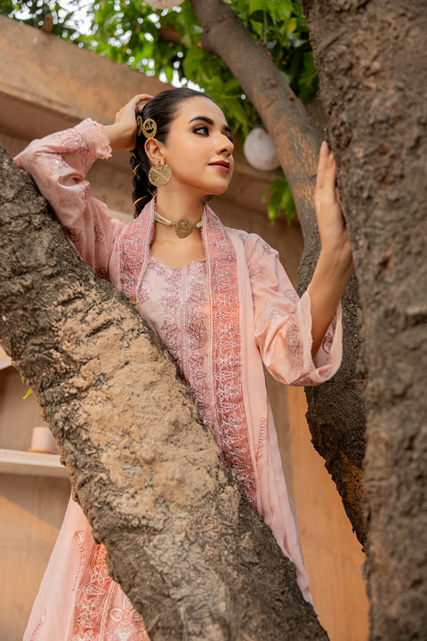 D-2298 | 3 Pcs Embroidered Lawn Collection