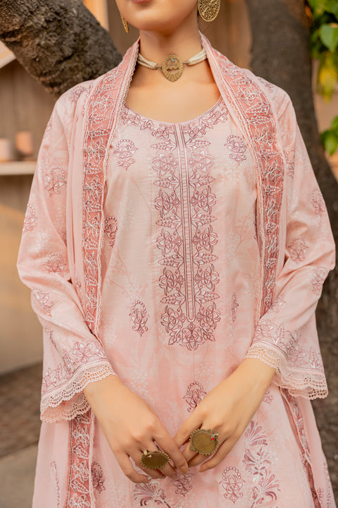 D-2298 | 3 Pcs Embroidered Lawn Collection